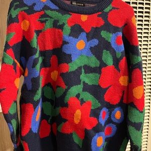 Floral sweater